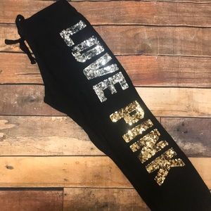 Victoria’s Secret PINK Sequin Joggers Sweatpants